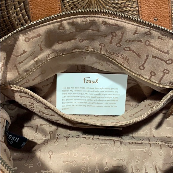 Fossil Mason Satchel Russet Brown - Picture 9 of 13